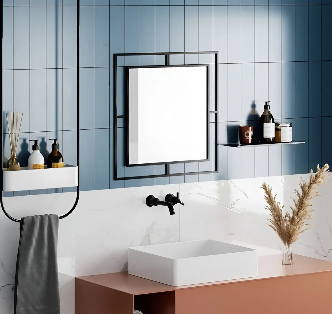 Зеркало Showdeko Corner 59x59 (Black)