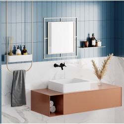 Зеркало Showdeko Corner 59x59 (Gold)