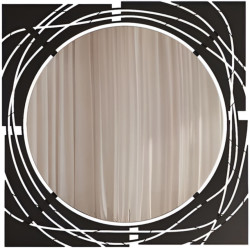 Зеркало Showdeko Hulla 56x56 (Black) Thumb