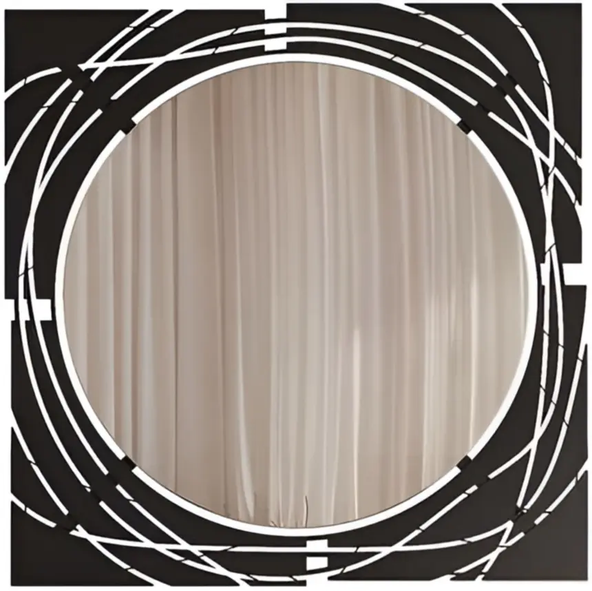 Зеркало Showdeko Hulla 56x56 (Black) - 2