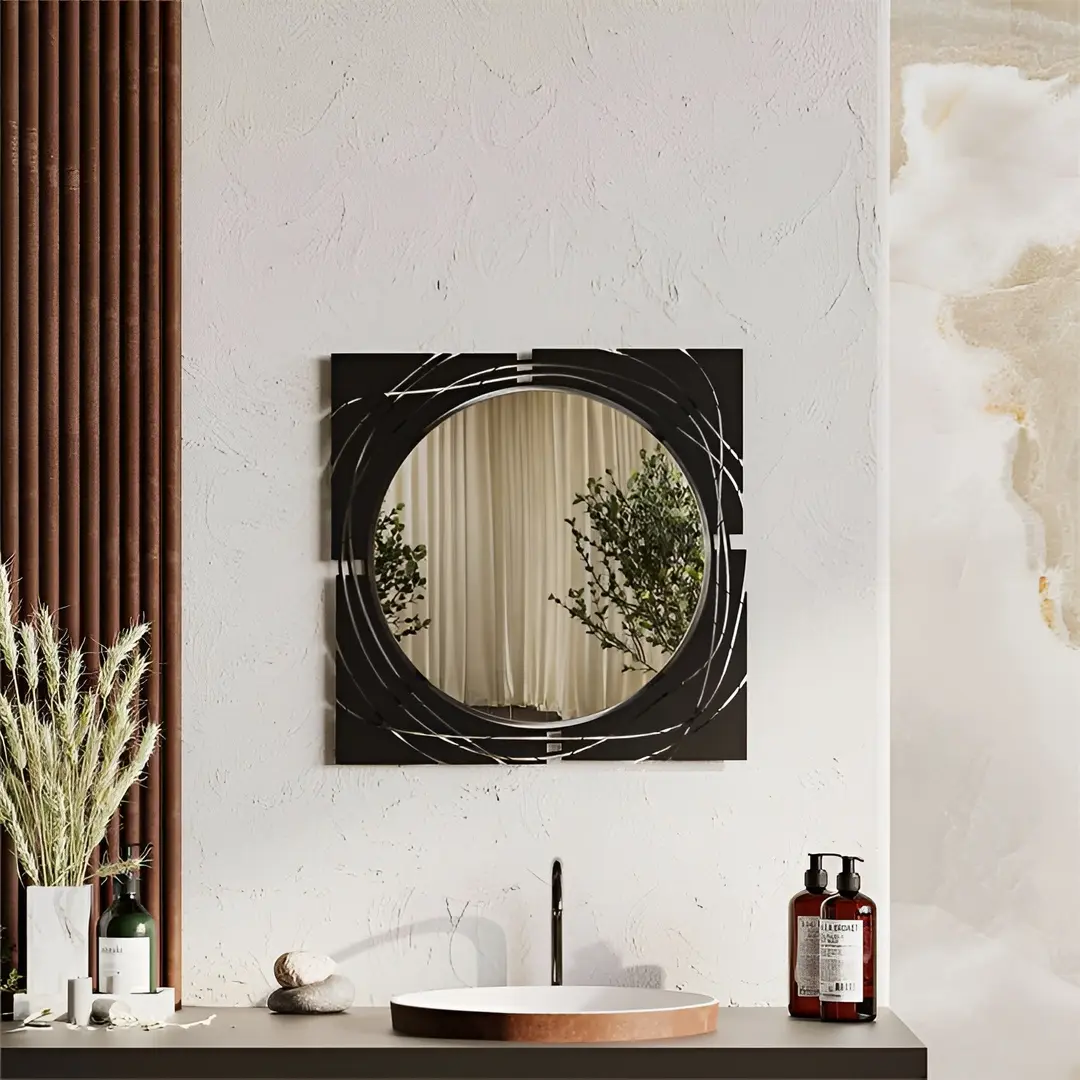 Зеркало Showdeko Hulla 56x56 (Black)