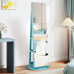 Dulap-oglinda pentru bijuterii Costway JV10430LU (Light Blue)