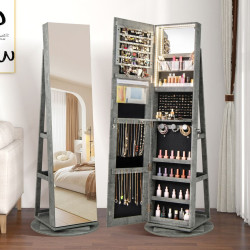 Dulap-oglinda pentru bijuterii Costway JV10430YA (Grey-green) Thumb