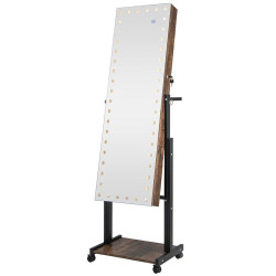 Dulap-oglinda pentru bijuterii Costway JV11239CF (Brown) Thumb