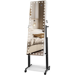 Шкаф-зеркало для украшений Costway JV11239WH (White) Thumb