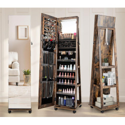 Dulap-oglinda pentru bijuterii Costway JV11245CF (Coffee) Thumb