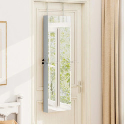 Dulap-oglinda pentru bijuterii Costway JV11889GR (Grey)