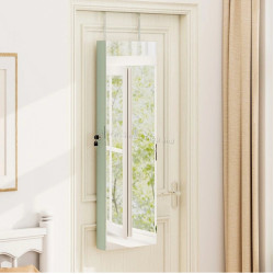 Dulap-oglinda pentru bijuterii Costway JV11889LS (Green)
