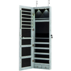 Dulap-oglinda pentru bijuterii Costway JV11889NY (Light Blue) Thumb