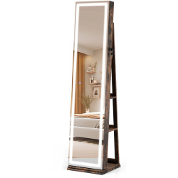 Dulap-oglinda pentru bijuterii Costway JV12479DE-FG (Brown) Thumb