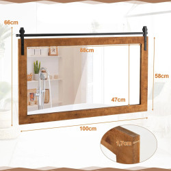Oglinda Costway HZ10201BN (Brown) Thumb
