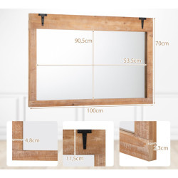 Oglinda Costway HZ10227NA (Natural) Thumb
