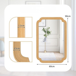 Oglinda Costway HZ10346NA (Natural) Thumb