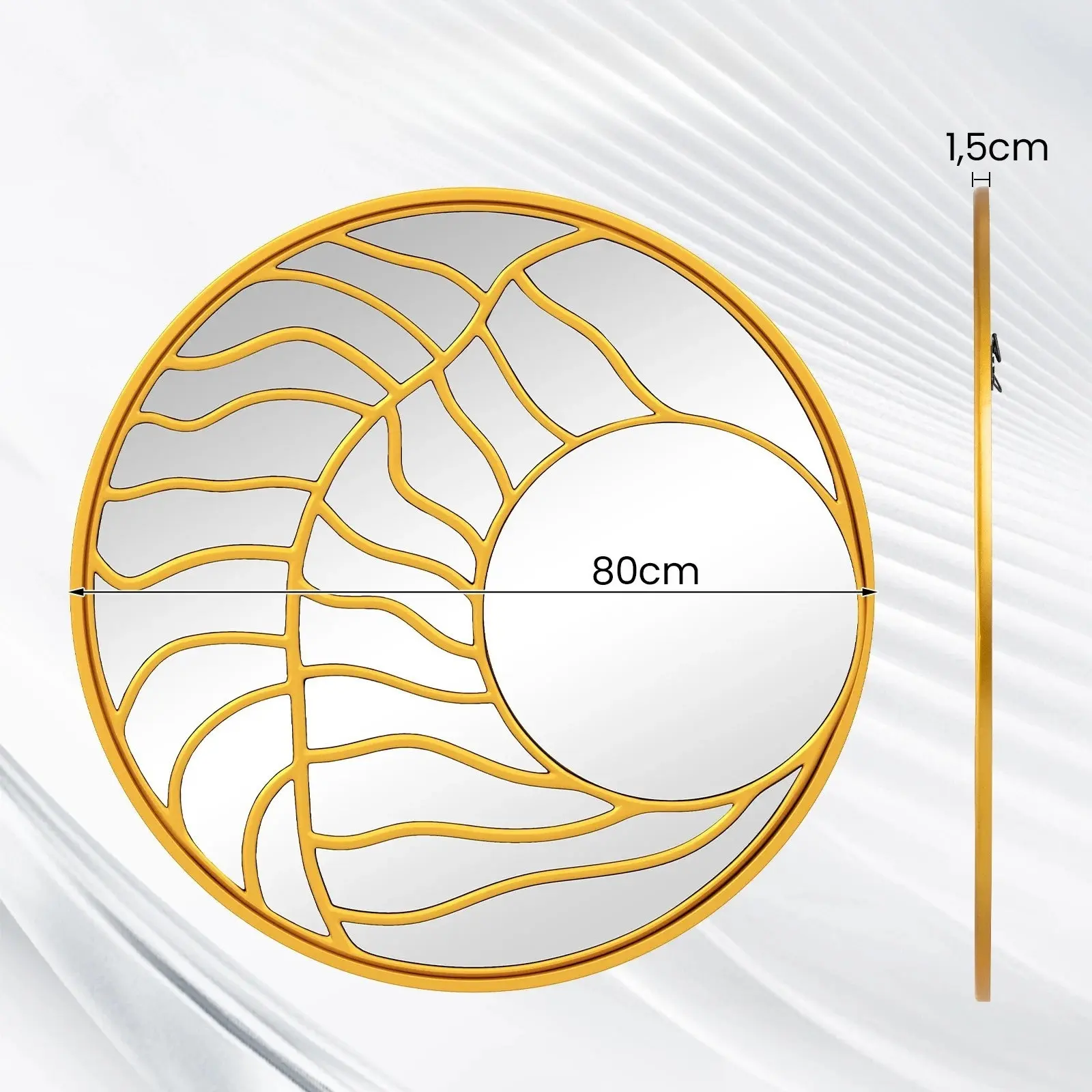 Oglinda Costway HZ10347GD (Gold) - 3