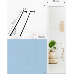Зеркало Costway JV10613WH (White) Thumb