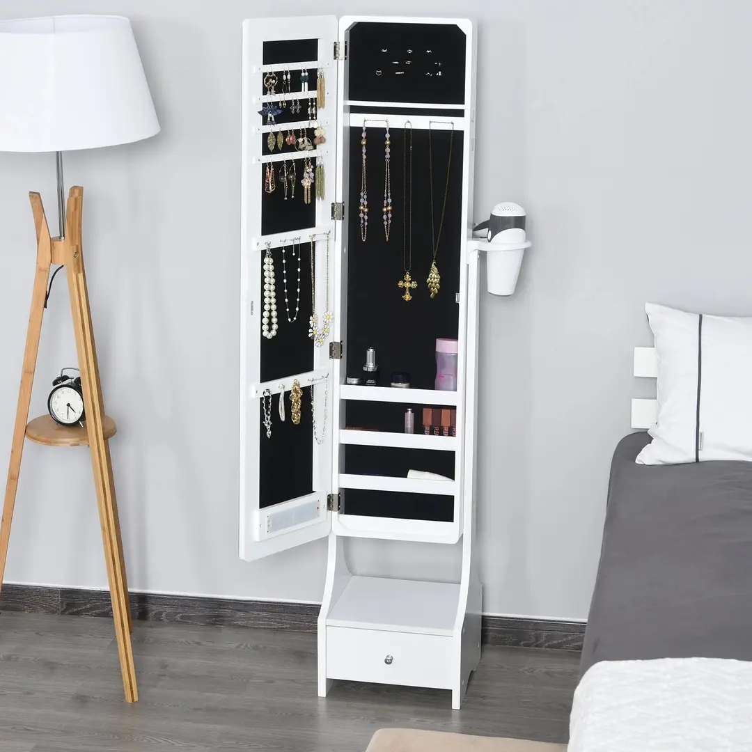 Шкаф-зеркало для украшений Homcom 831-325 (White)