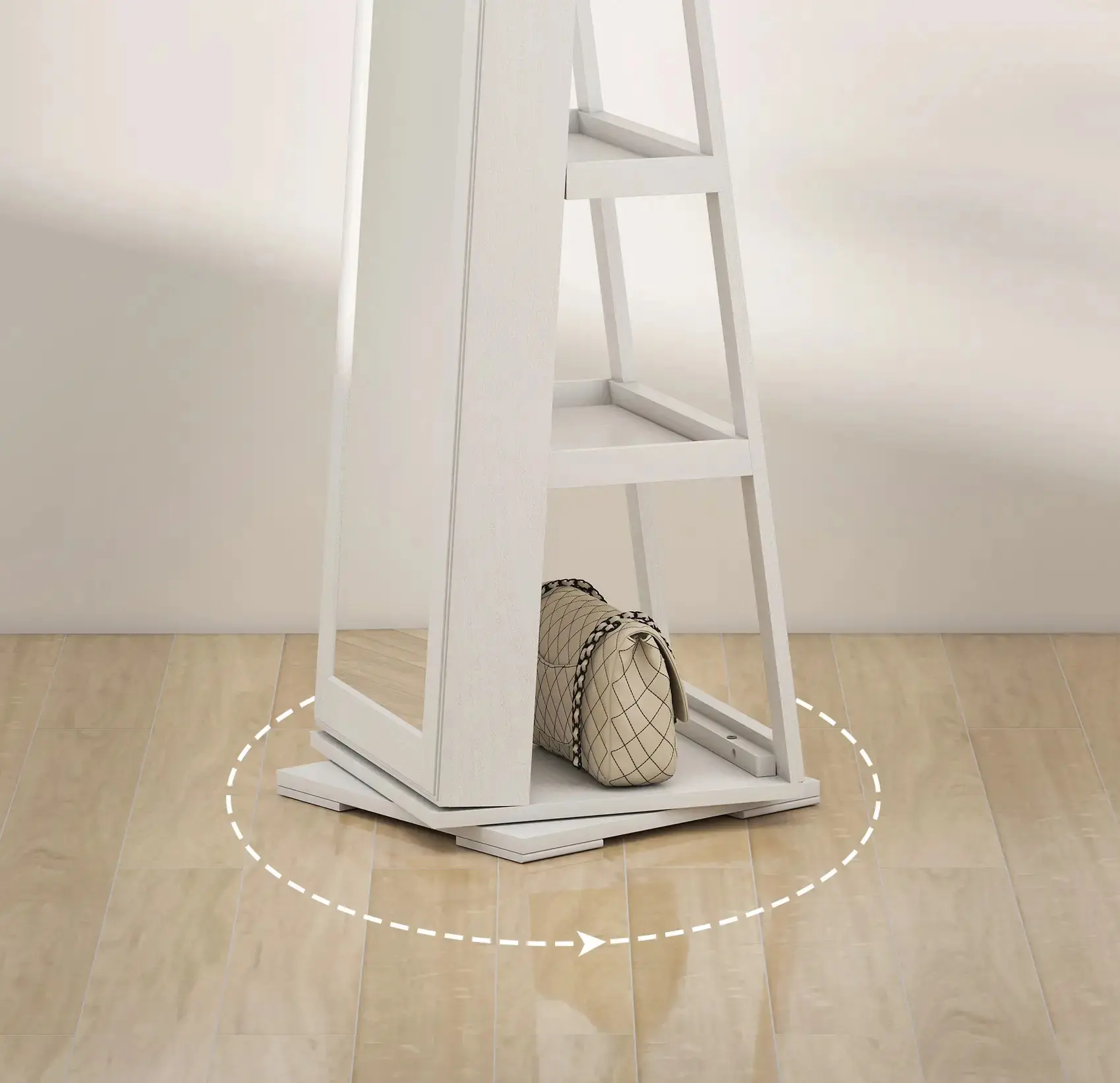 Шкаф-зеркало для украшений Homcom 831-393 (White) - 4