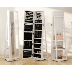 Шкаф-зеркало для украшений Homcom 831-393 (White) Thumb