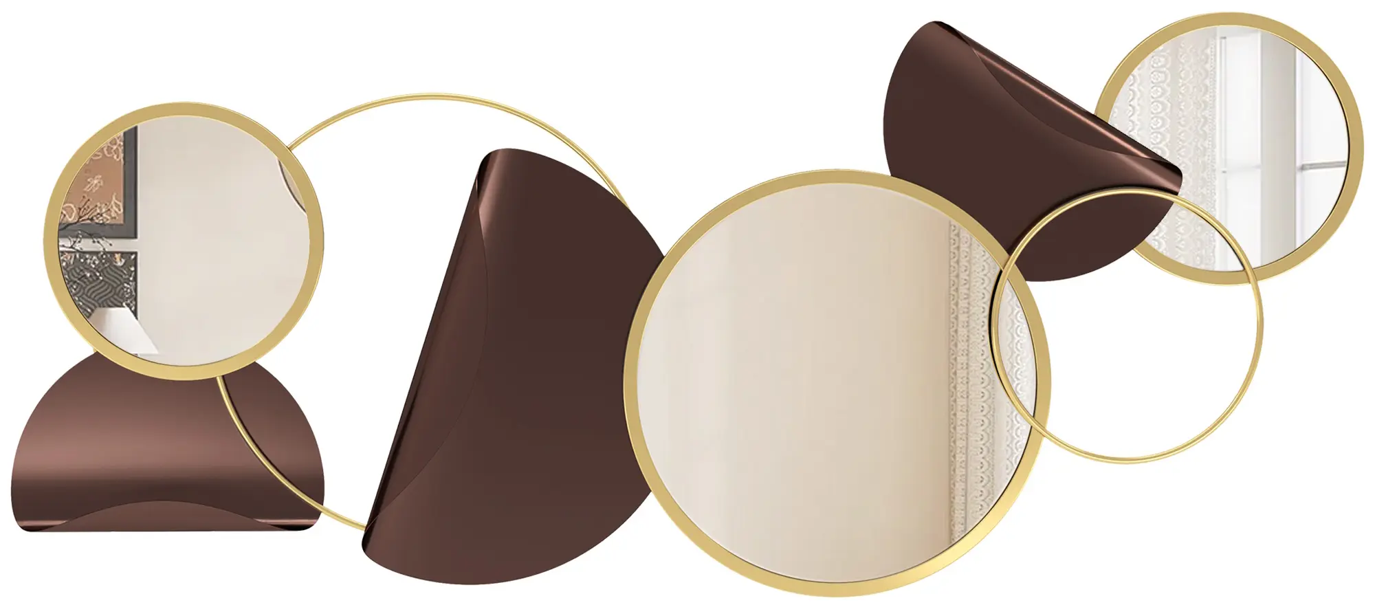 Oglinda Homcom 830-976V00GD (Gold) - 2