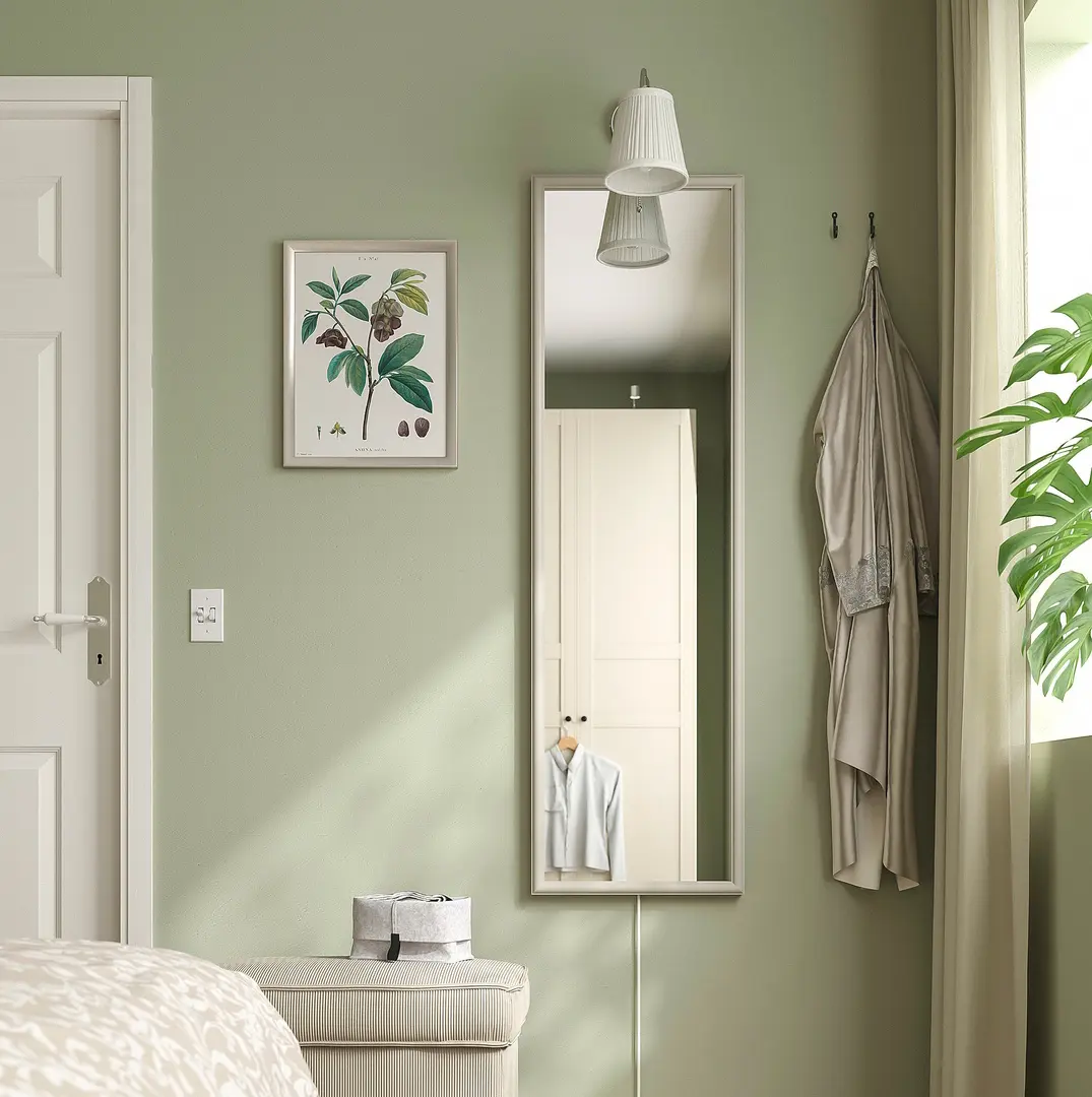 Зеркало Ikea Nyponbuske 40x135 (Серо-бежевый)