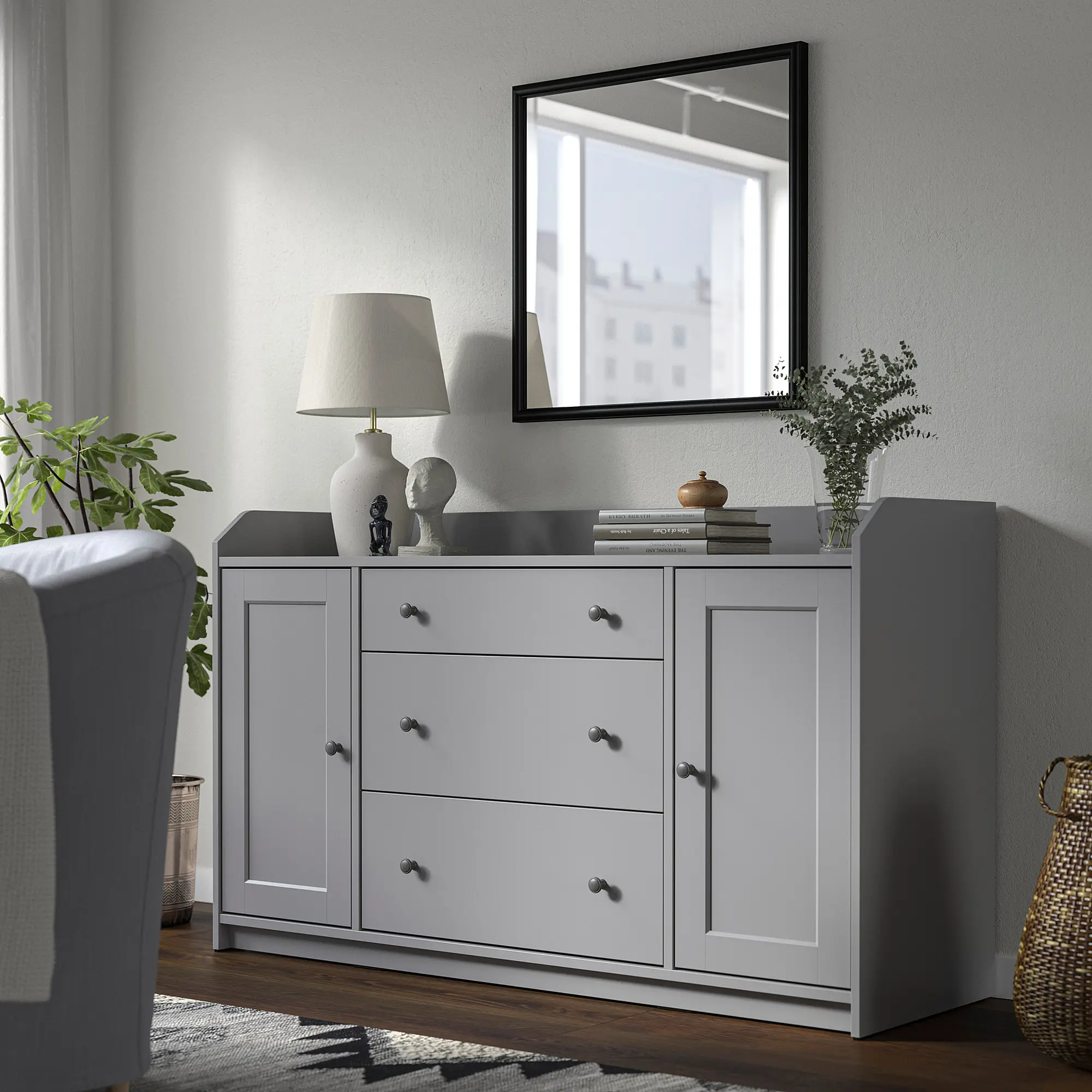 Oglinda Ikea Nyponbuske 65x65 (Negru) - 5