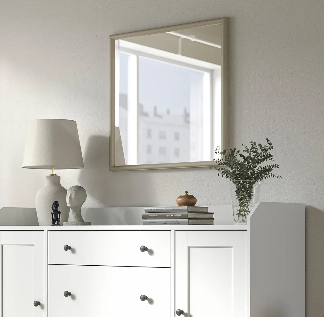 Oglinda Ikea Nyponbuske 65x65 (Gri-bej)