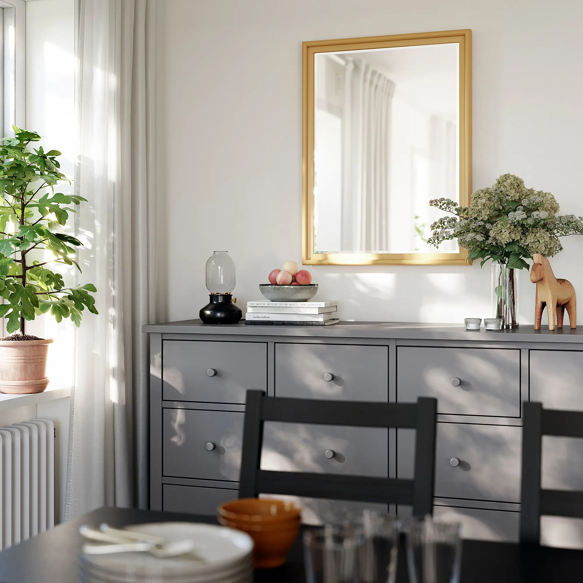 Oglinda Ikea Pingstsyren 60x80 (Galben-bej deschis) - 4