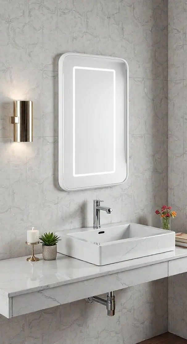 Oglinda Shower Serin 65 (White)