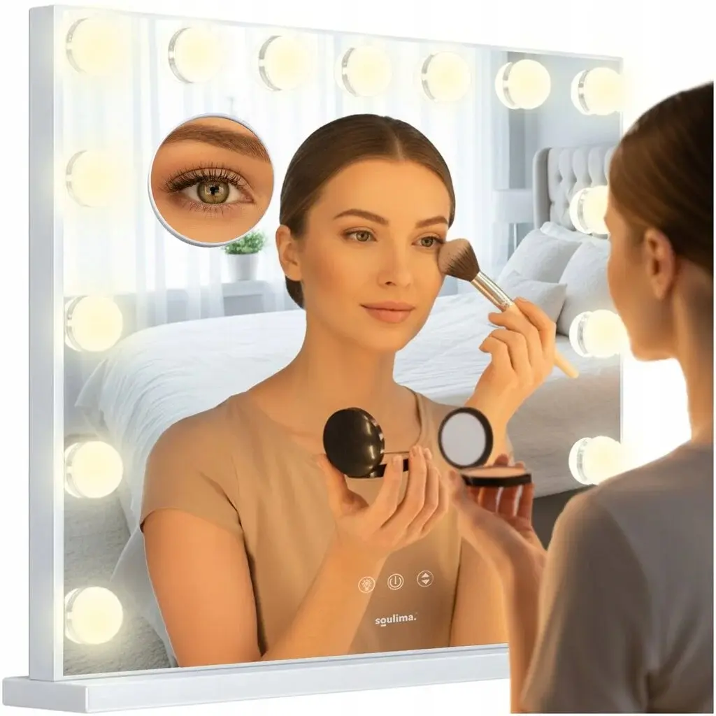 Oglinda cosmetica cu iluminare Soulima 25808 (White) - 3