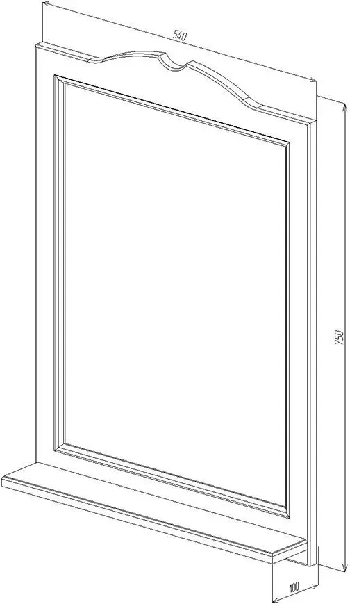 Oglinda Bayro Classic One 540 (White) - 3