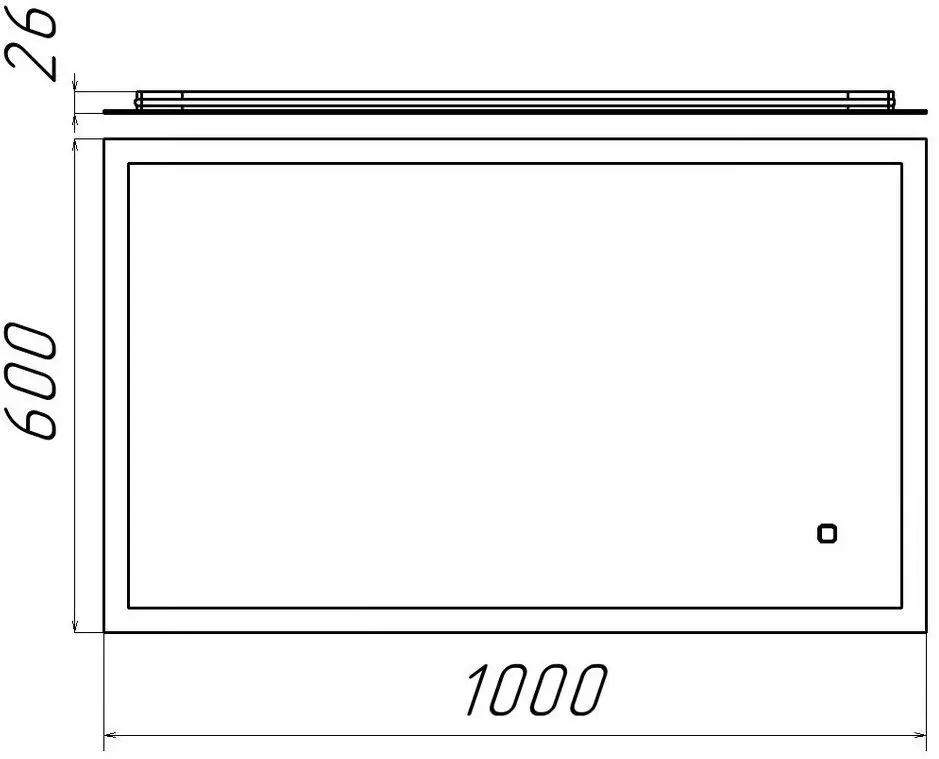 Oglinda Bayro Delta 1000x600 - 2