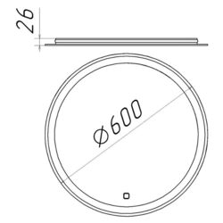 Oglinda Bayro Gama 60x60 Thumb
