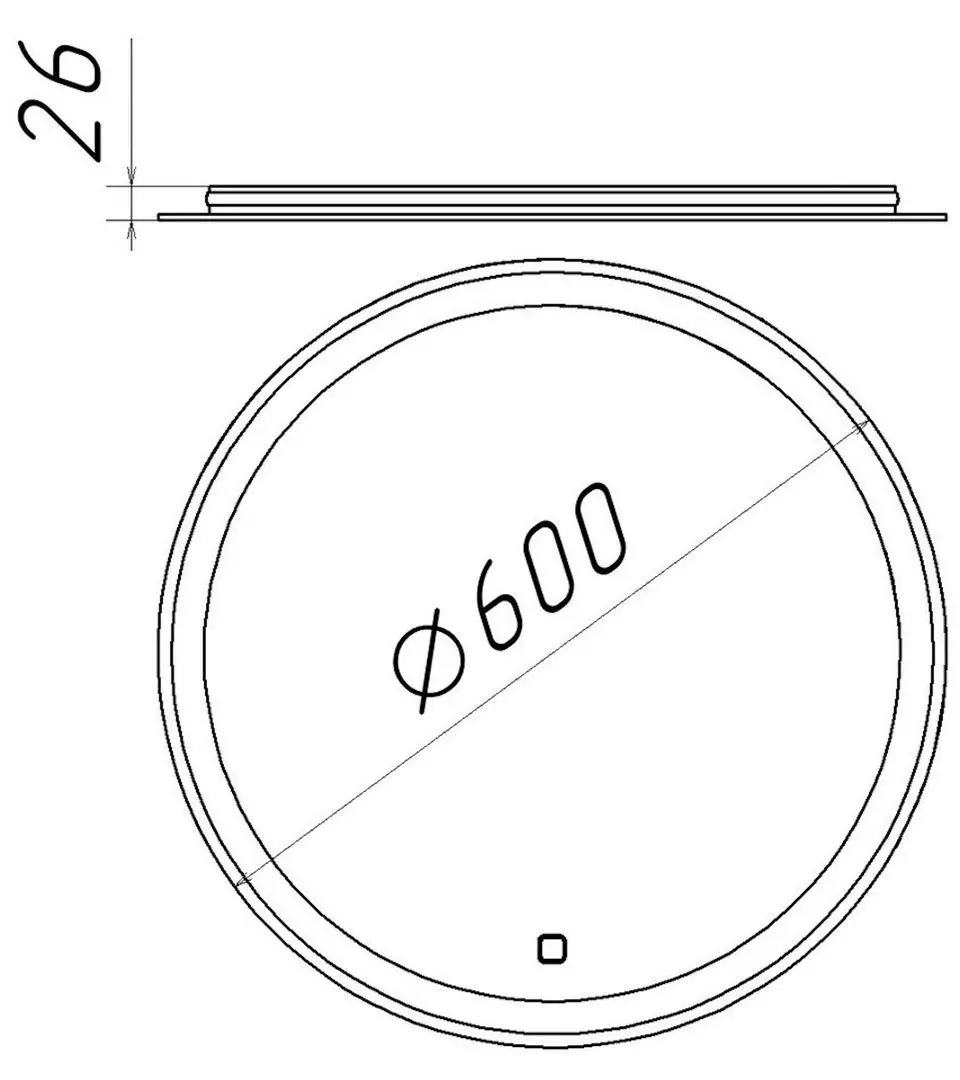 Oglinda Bayro Gama 60x60