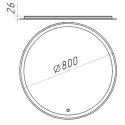 Oglinda Bayro Gama 80x80 Thumb