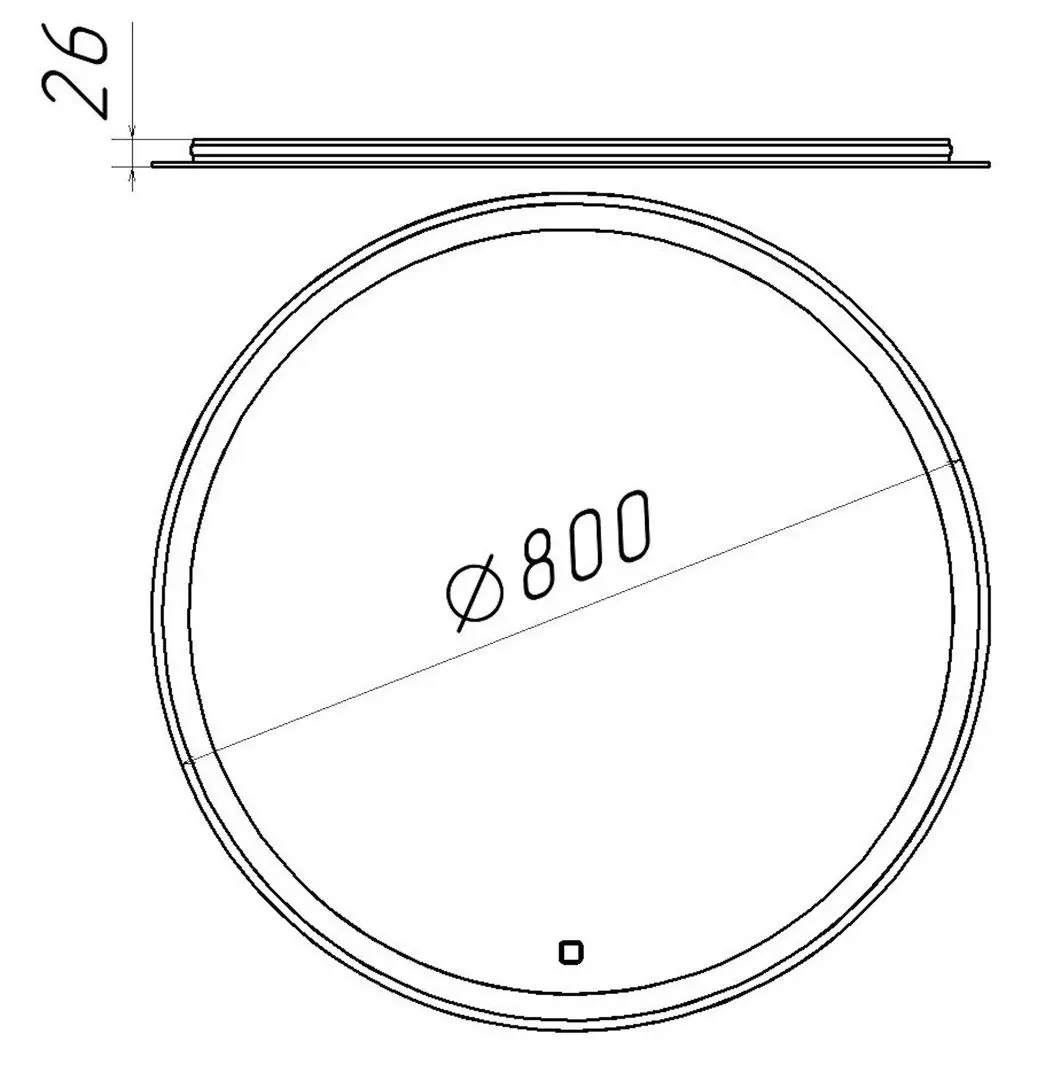 Oglinda Bayro Gama 80x80