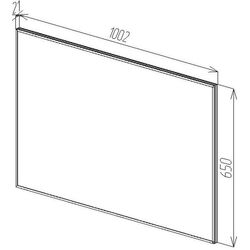 Oglinda Bayro Modern 1000x650 (Antracite) Thumb