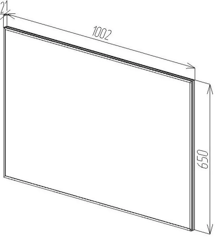 Oglinda Bayro Modern 1000x650 (Antracite) - 4