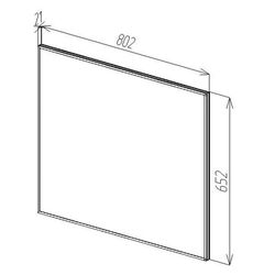 Oglinda Bayro Modern 800x650 (Anthracitet) Thumb