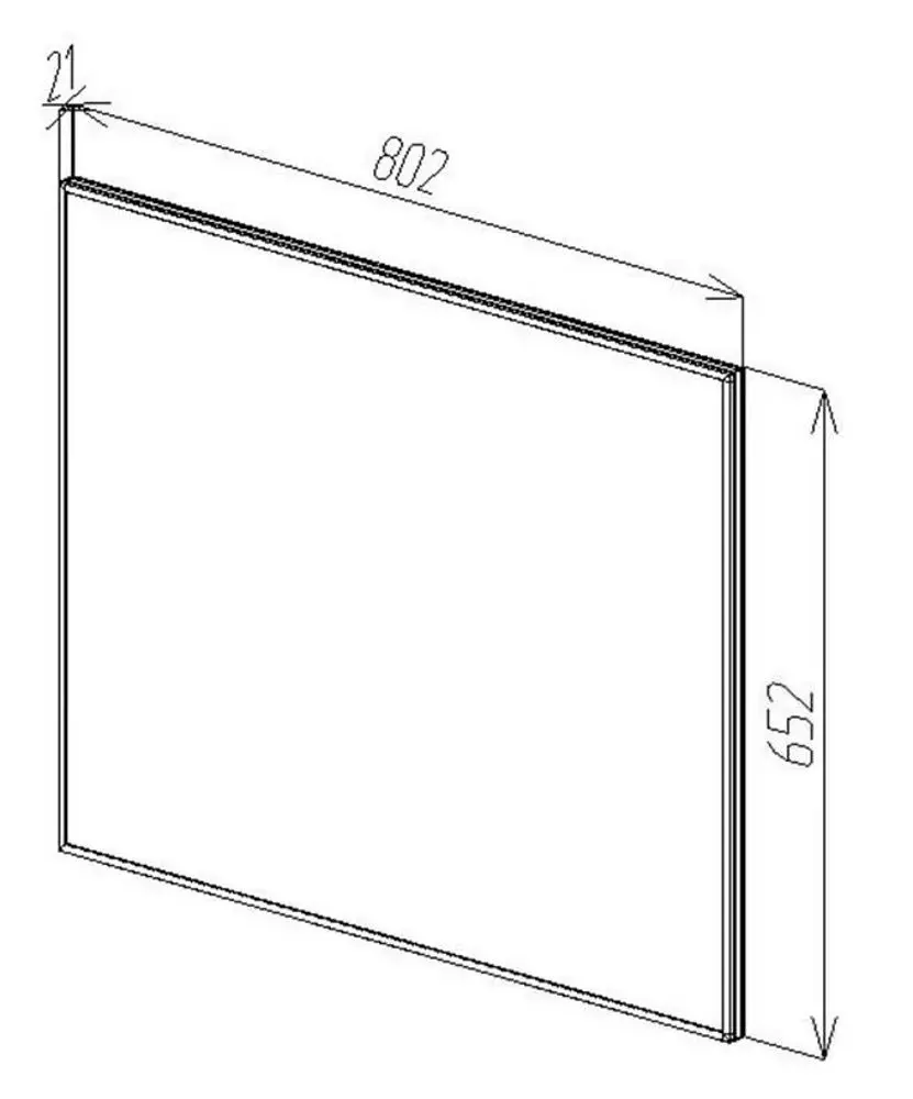 Oglinda Bayro Modern 800x650 (Anthracitet) - 4