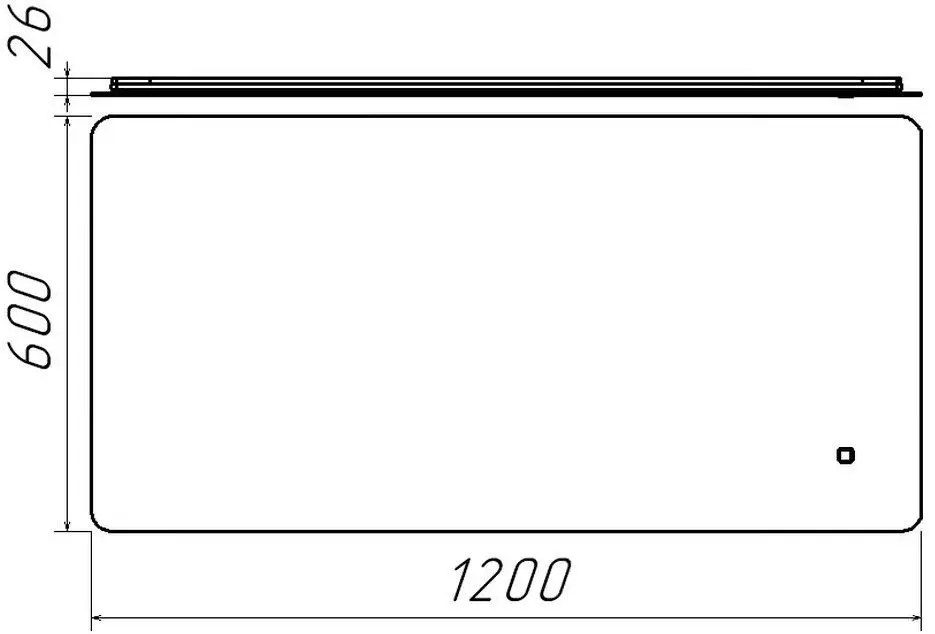Oglinda Bayro Moon 1200x600