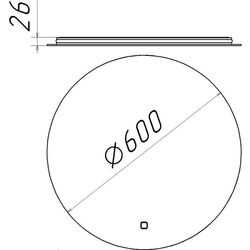 Зеркало Bayro Moon 600x600 Thumb