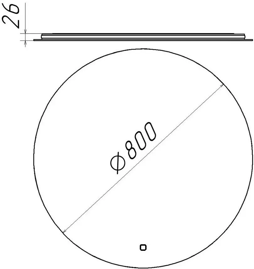 Oglinda Bayro Moon 800x800