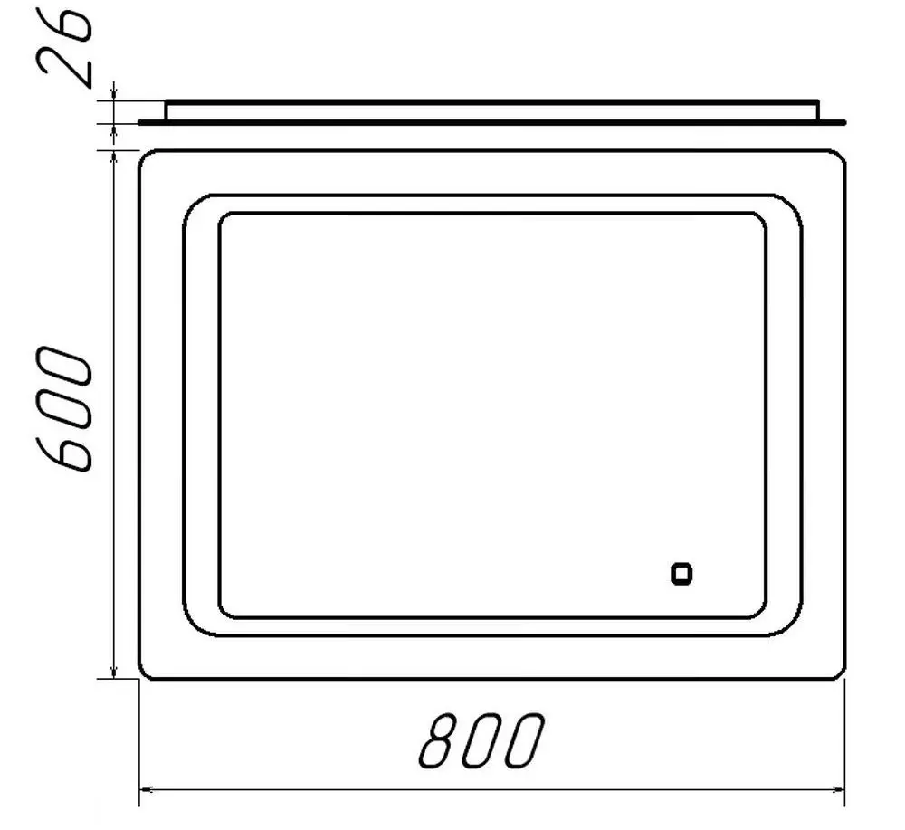 Oglinda Bayro Omega 800x600