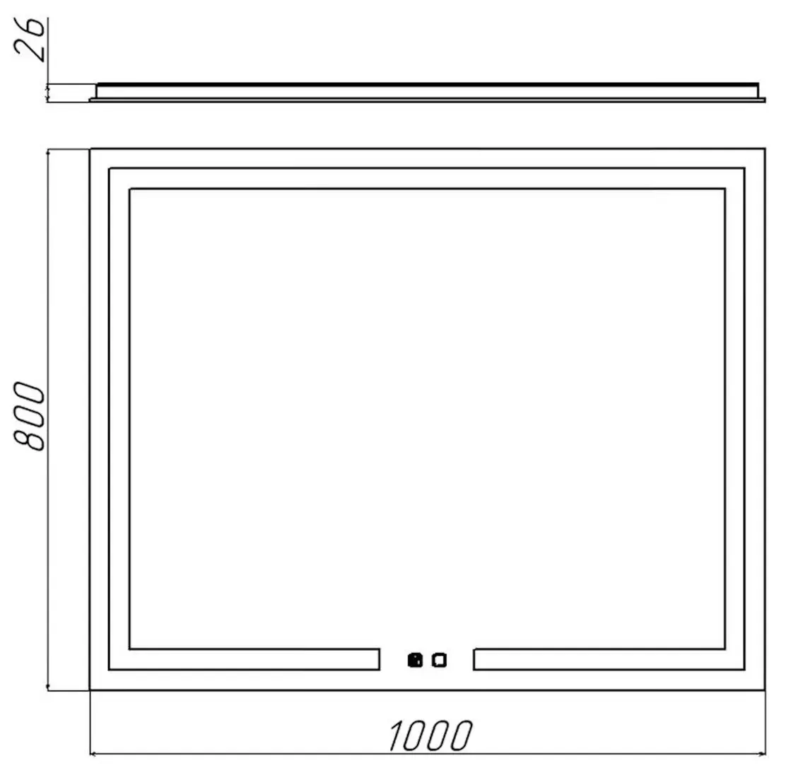 Oglinda Bayro Otto 120666 1000x800
