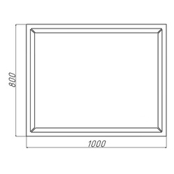 Зеркало Bayro Prisma 1000x800 Thumb