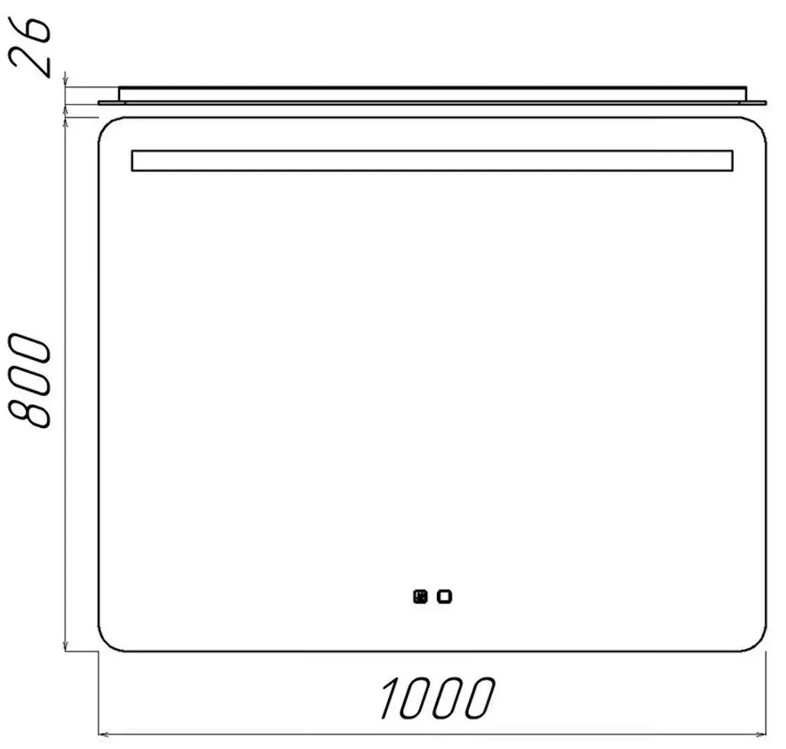 Oglinda Bayro Roma 100x80