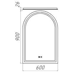 Зеркало Bayro Spectrum 600x900 Thumb