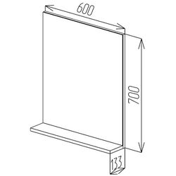 Oglinda Bayro Vega 600x700 (Wood) Thumb