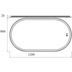 Oglinda Bayro Vinci LED 1200x800 Thumb