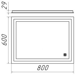 Oglinda cu iluminare Bayro Elipso LED 800x600 Thumb